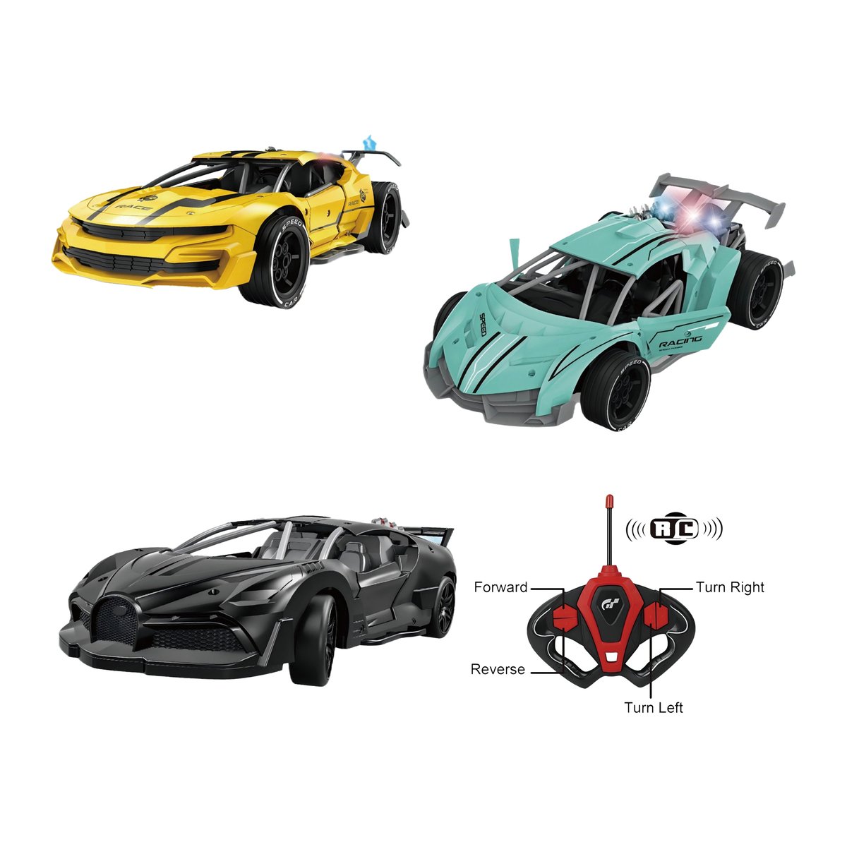 Skid Fusion R/C Rechargeable Model Car With Light 9114-1-3