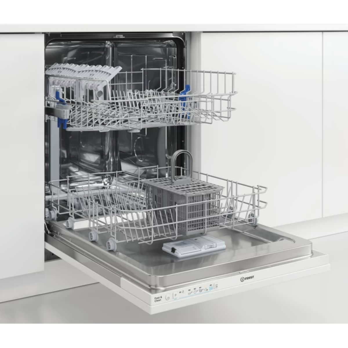 Indesit Integrated Dishwasher, White, DIE 2B19 UK