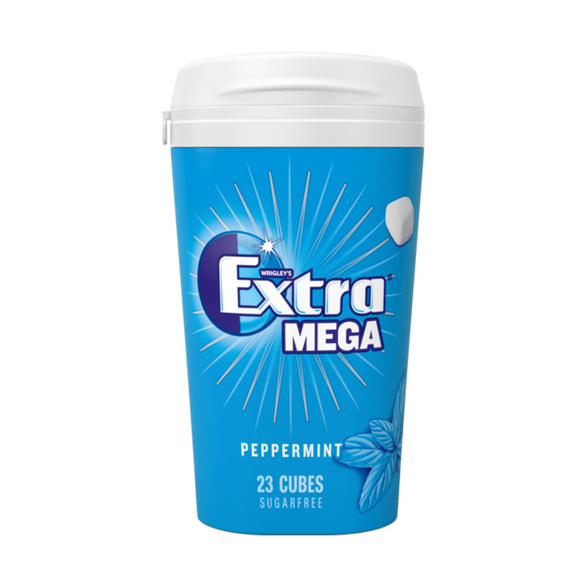 Wrigley's Extra Mega Peppermint Cubes Gum 23 pcs