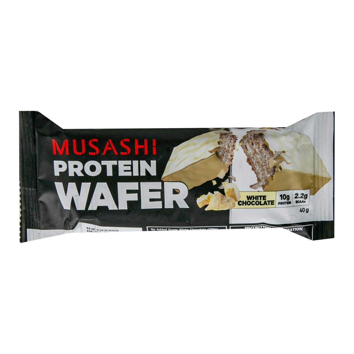 Musashi White Chocolate Protein Wafer 40 g