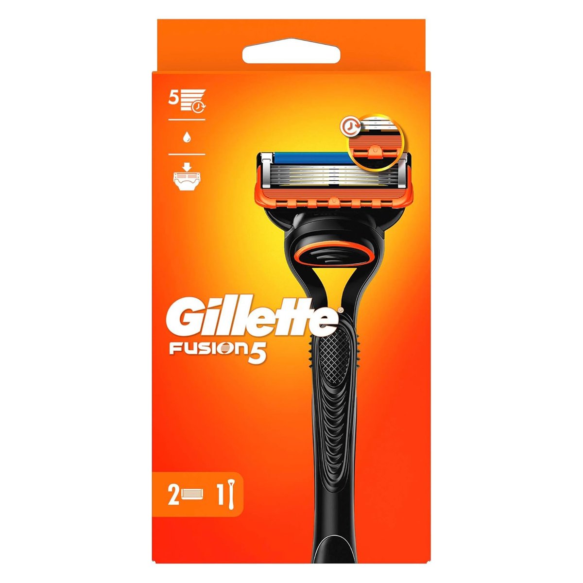 Gilette Fusion 5 Razor 1 Handle + 2 Blade