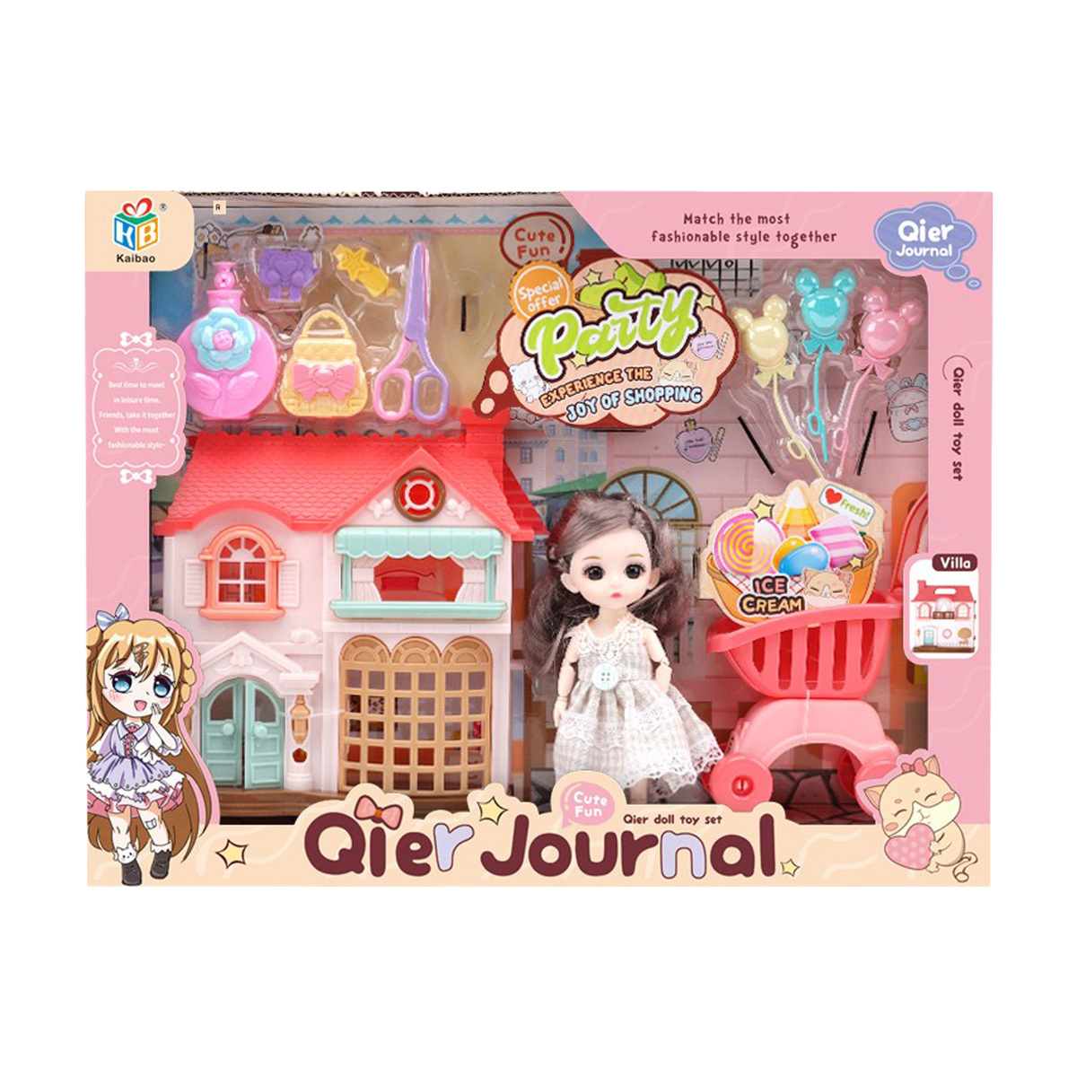 Fabiola Doll House Set KB99-43 Assorted