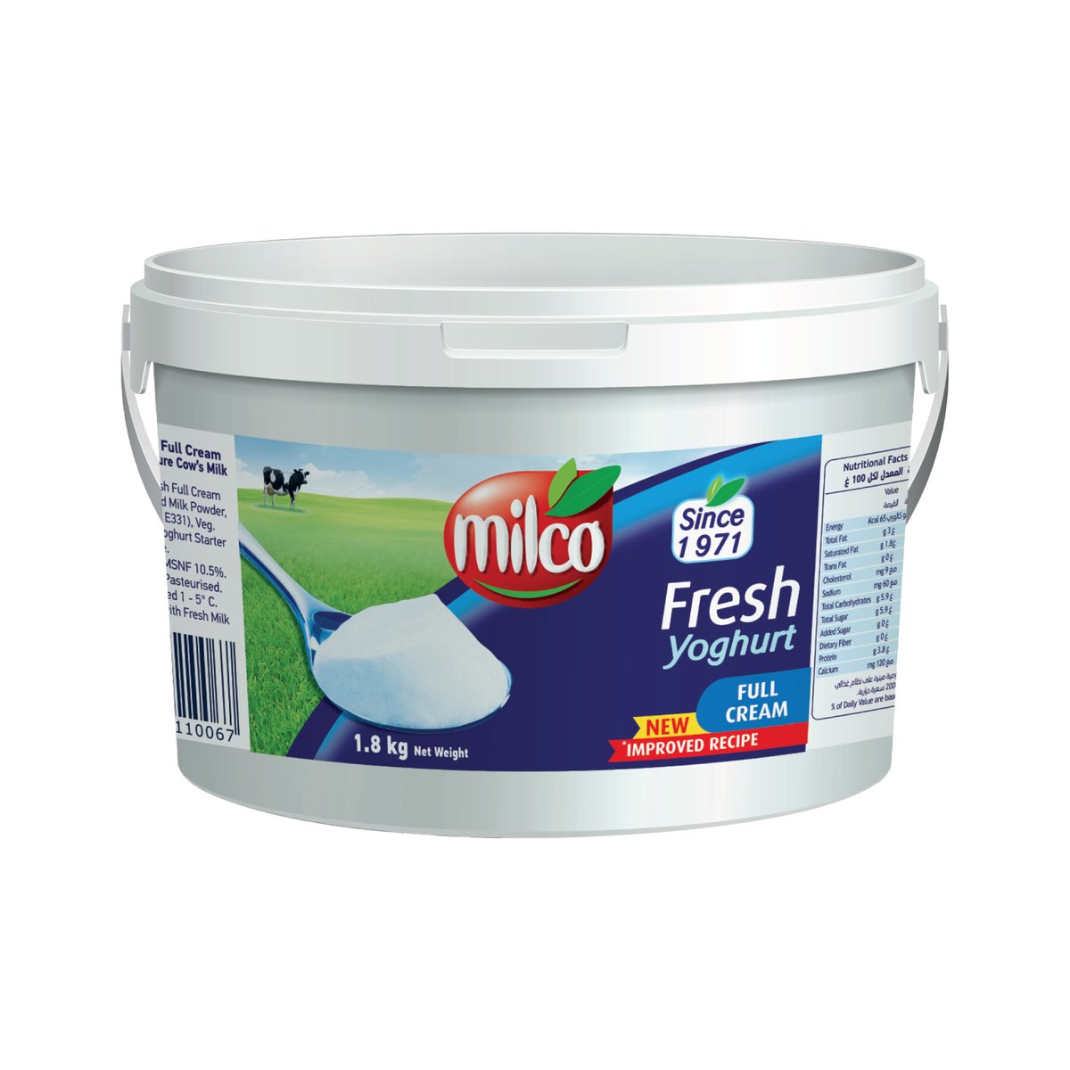 Milco Full Cream Fresh Yoghurt 1.8 kg