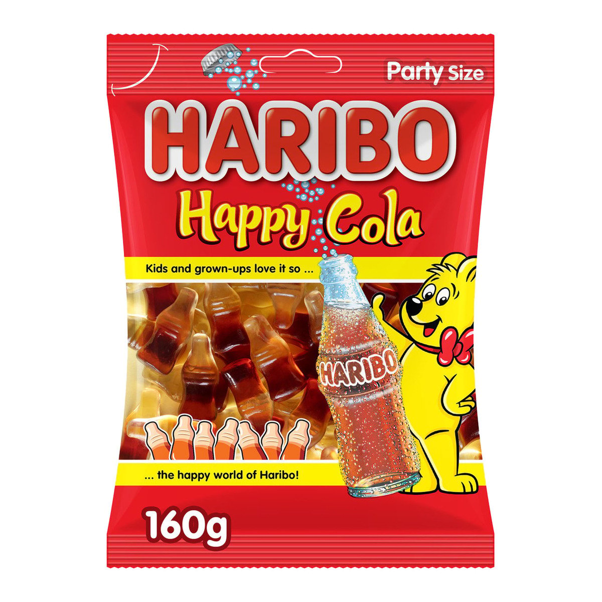 Haribo Happy Cola Gummy Value Pack 3 x 160 g