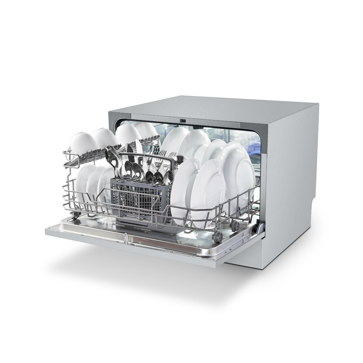 Hisense Countertop Dishwasher, 50 cm, Silver, H6DSS