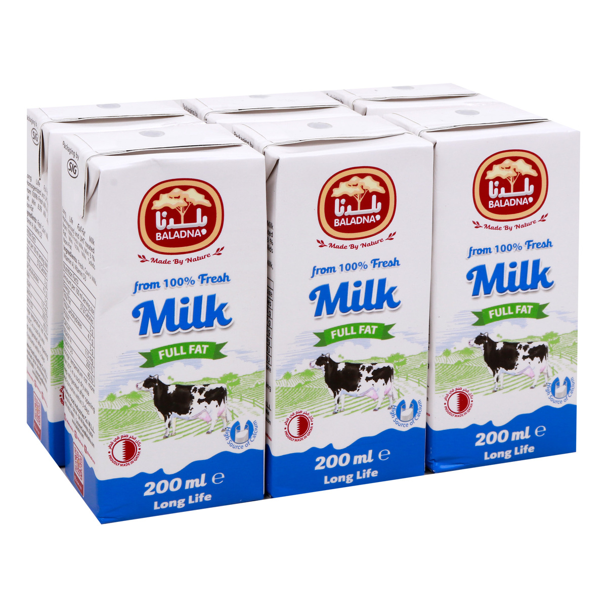Baladna  Full Fat UHT Milk 24 x 200 ml
