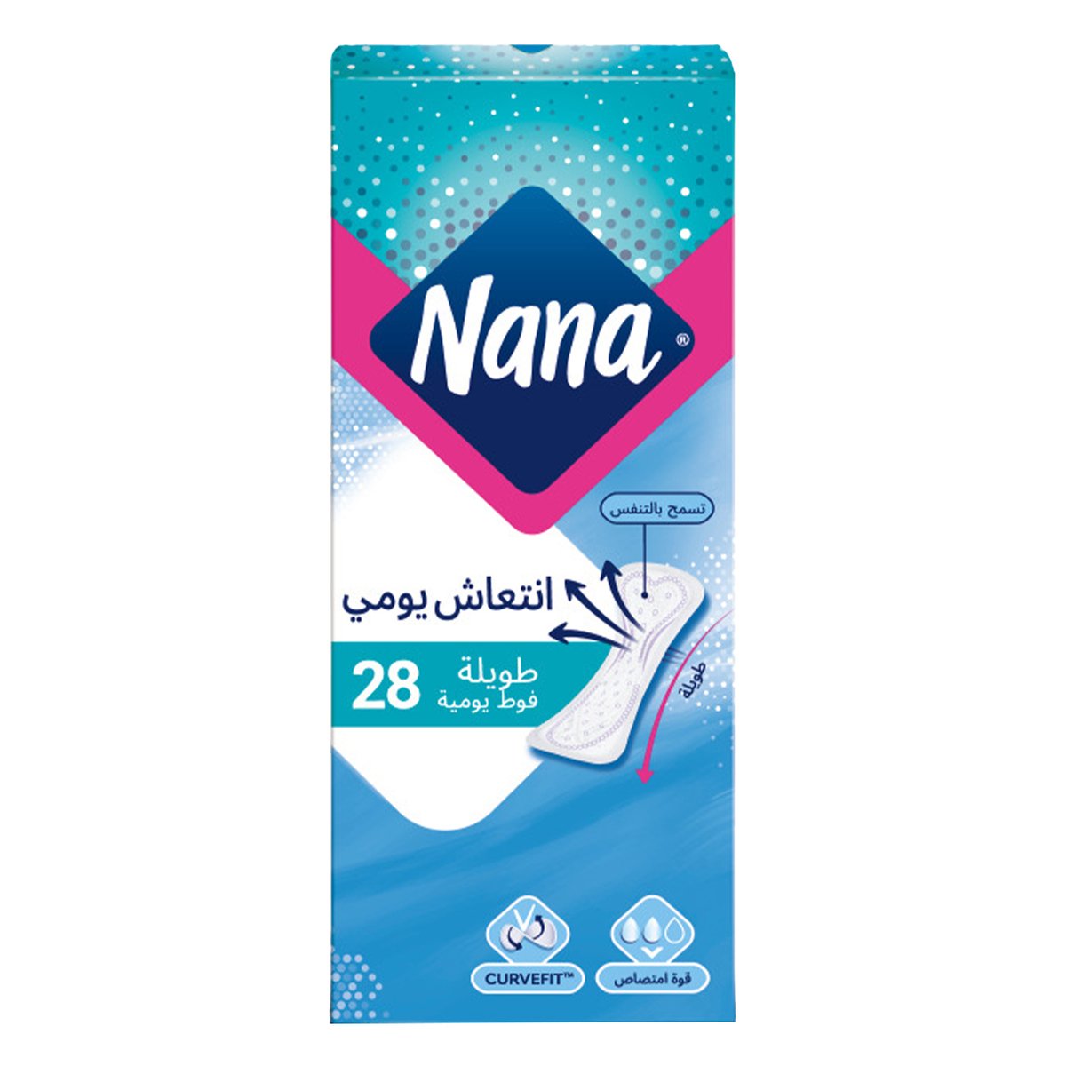 Nana Dailies Fresh & Protect Long Panty Liners 28 pcs