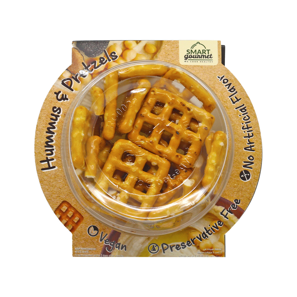 Smart Gourmet Truffle Hummus & Pretzels 140 g