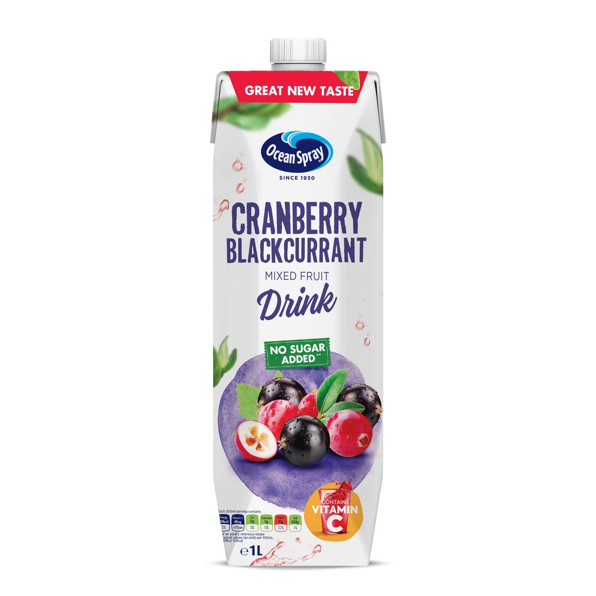 Ocean Spray Cranberry & Blackcurrant Juice Drink 1 Litre