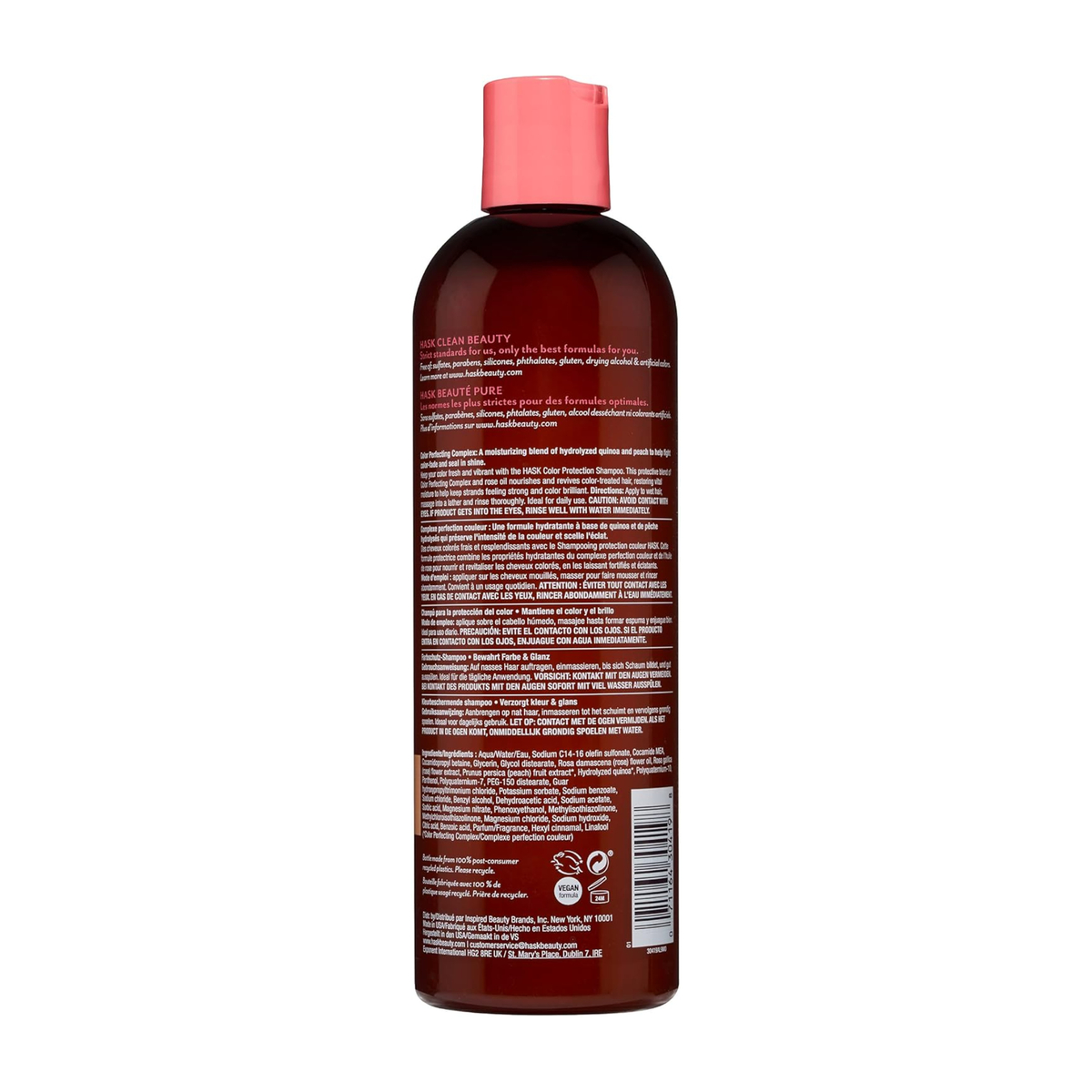 Hask Rose Oil & Peach Color Care Shampoo 355 ml