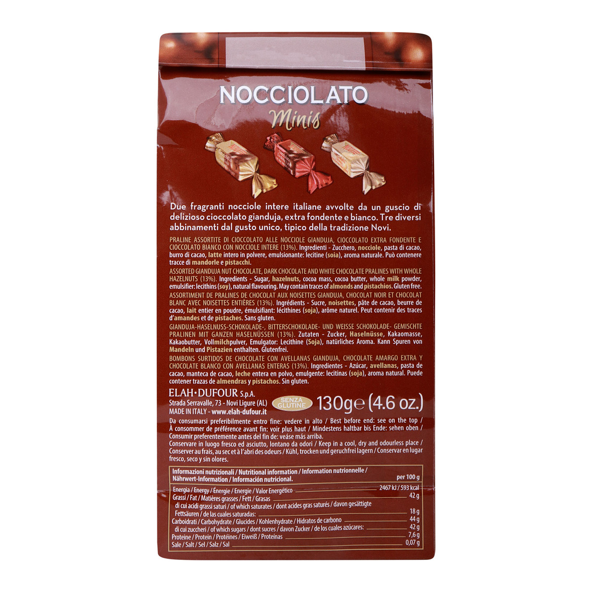 Novi Hazelnut Minis Assorted Pralines 130 g