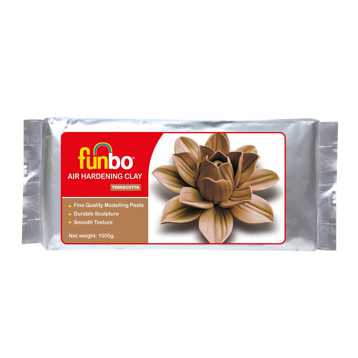 Funbo Modelling Clay 1000g Terracotta