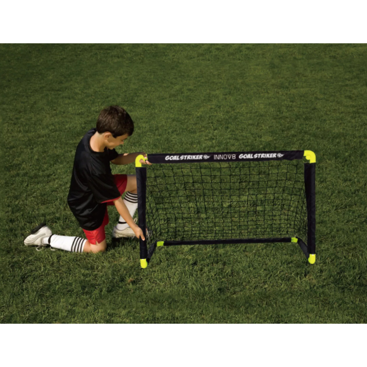 Hostful Folding Double Mini Soccer Goal Set With Ball and Pump  65908