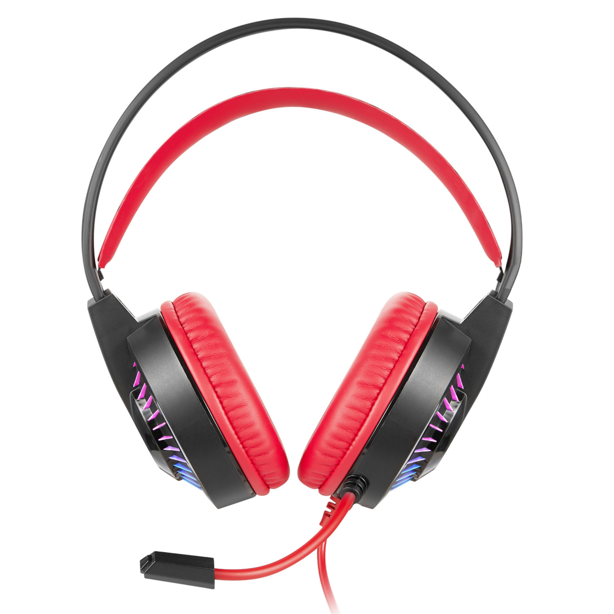 SMD Marvel Spiderman Wired RGB Gaming Headphone with adjustable Microphone with Light , Red, MV-2000-SM