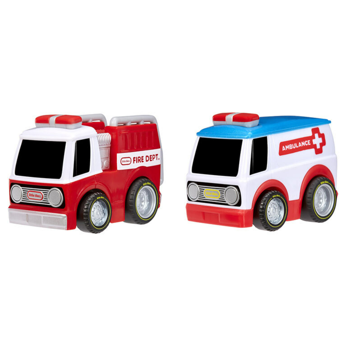 Little Tikes Crazy Fast Cars 2-Pack Responders, Fire Truck & Ambulance, 2 pcs, LIT-659461