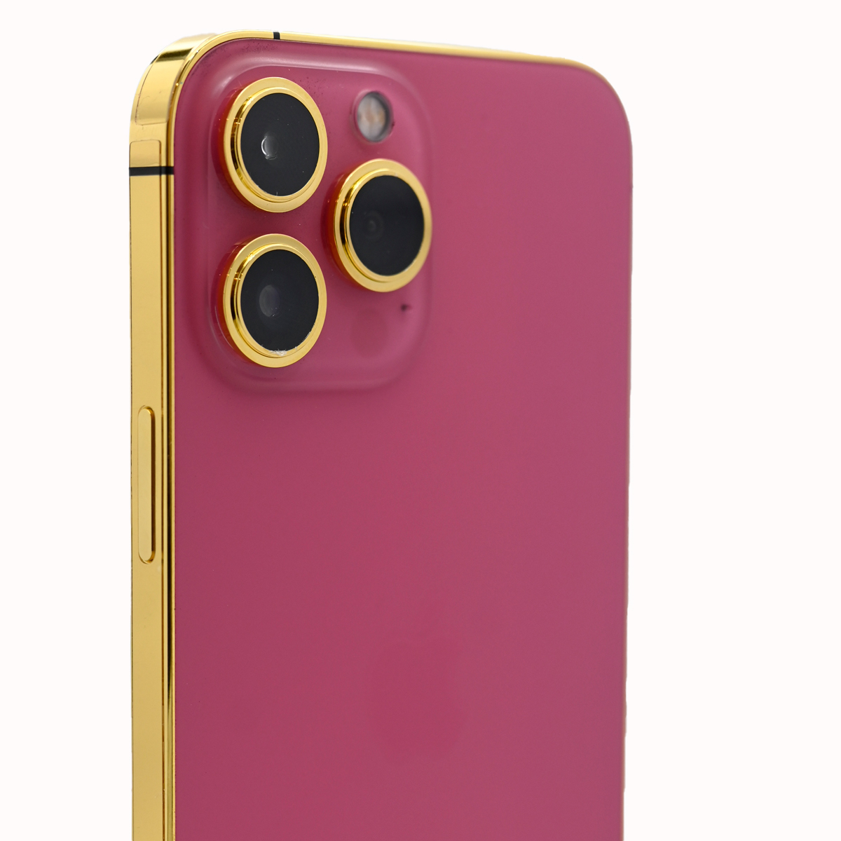 Caviar Luxury 24k Gold Frame Customized Iphone 14 Pro 256 Gb Pink