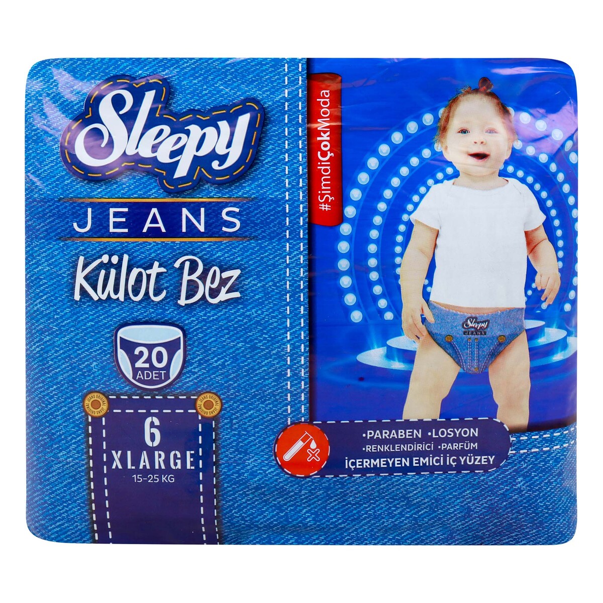 Sleepy Jeans Training Pants Size 6 X-Large 15-25 kg 20pcs