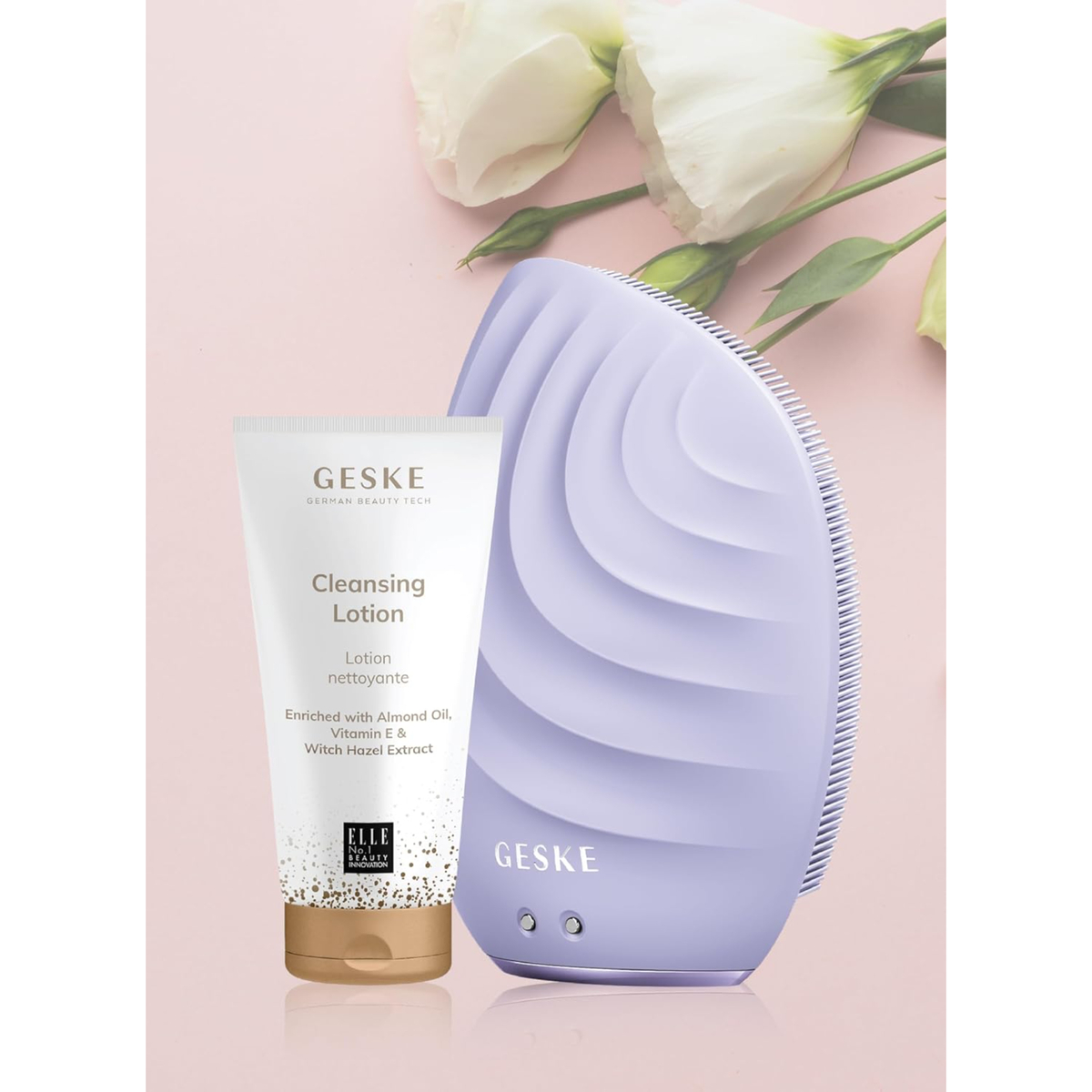 Geske Sonic Brush 5 in 1 Purple + Cleansing Lotion