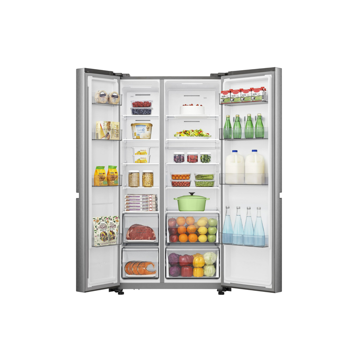 Hisense Side by Side Refrigerator, 637L, RS869N4ASU