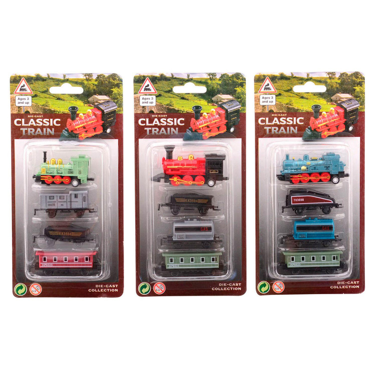 Johntoy Die-Cast Pullback Locomotive, Assorted 1pc, 26069