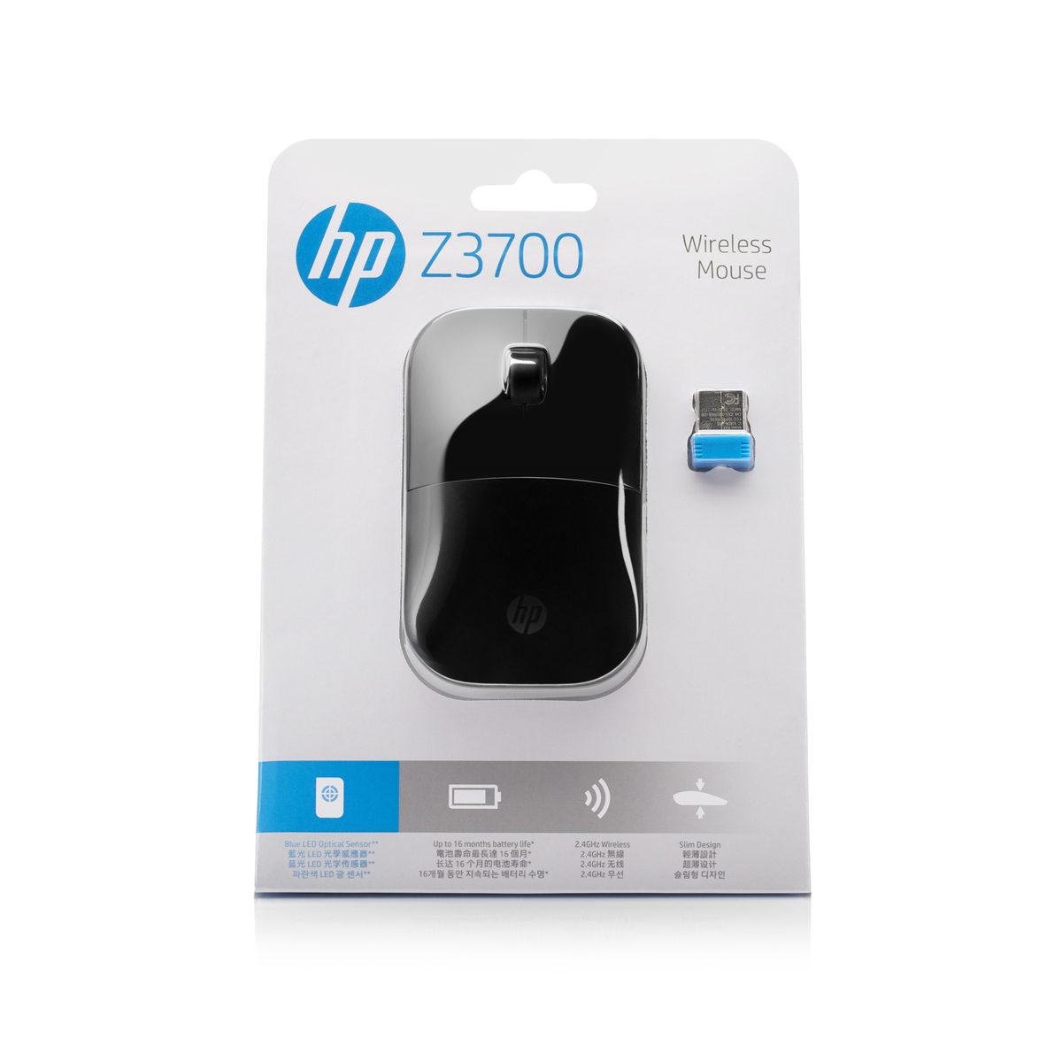 HP Wireless Mouse, Black, Z3700