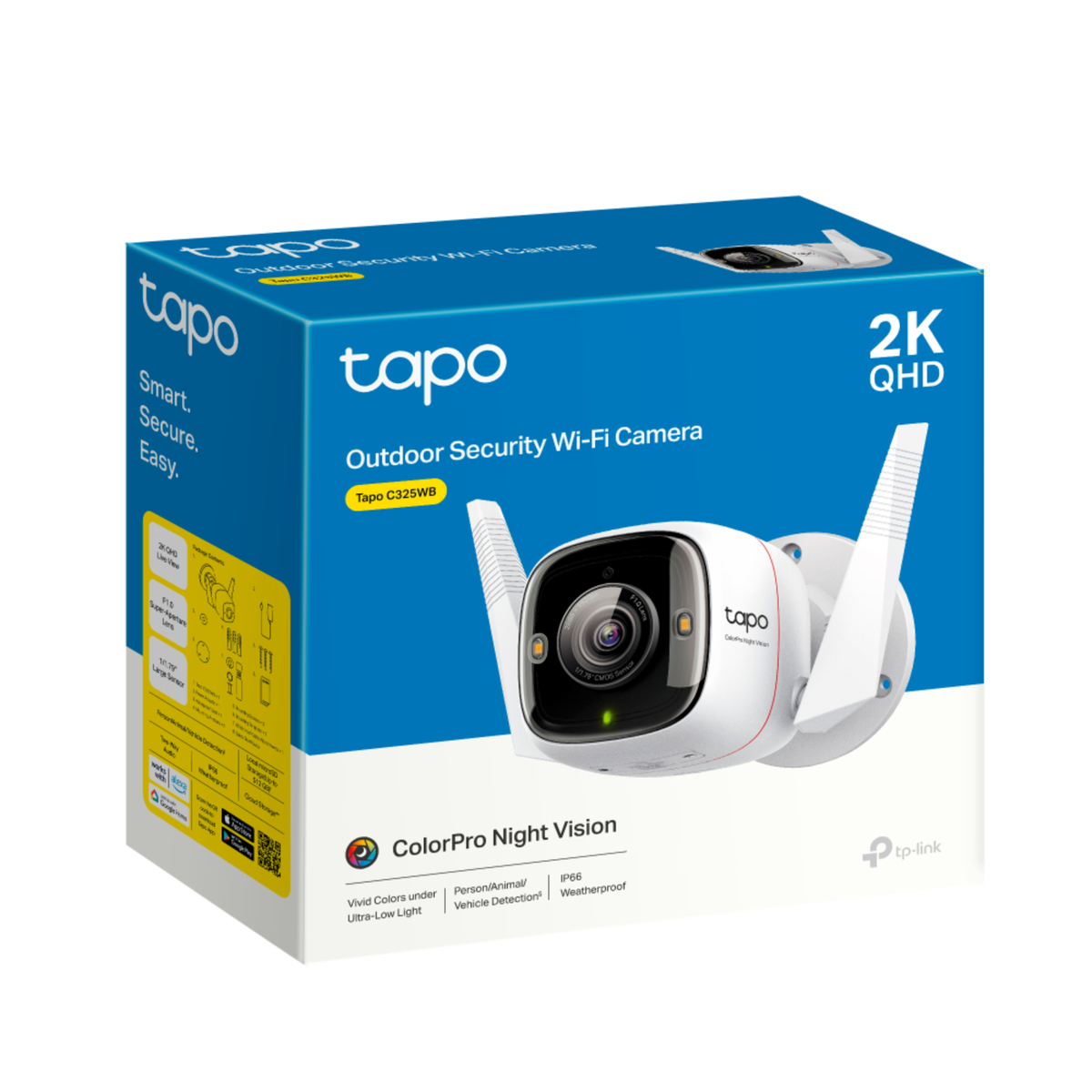 Tp-Link Outdoor Security Wi-Fi Camera, Tapo C325WB