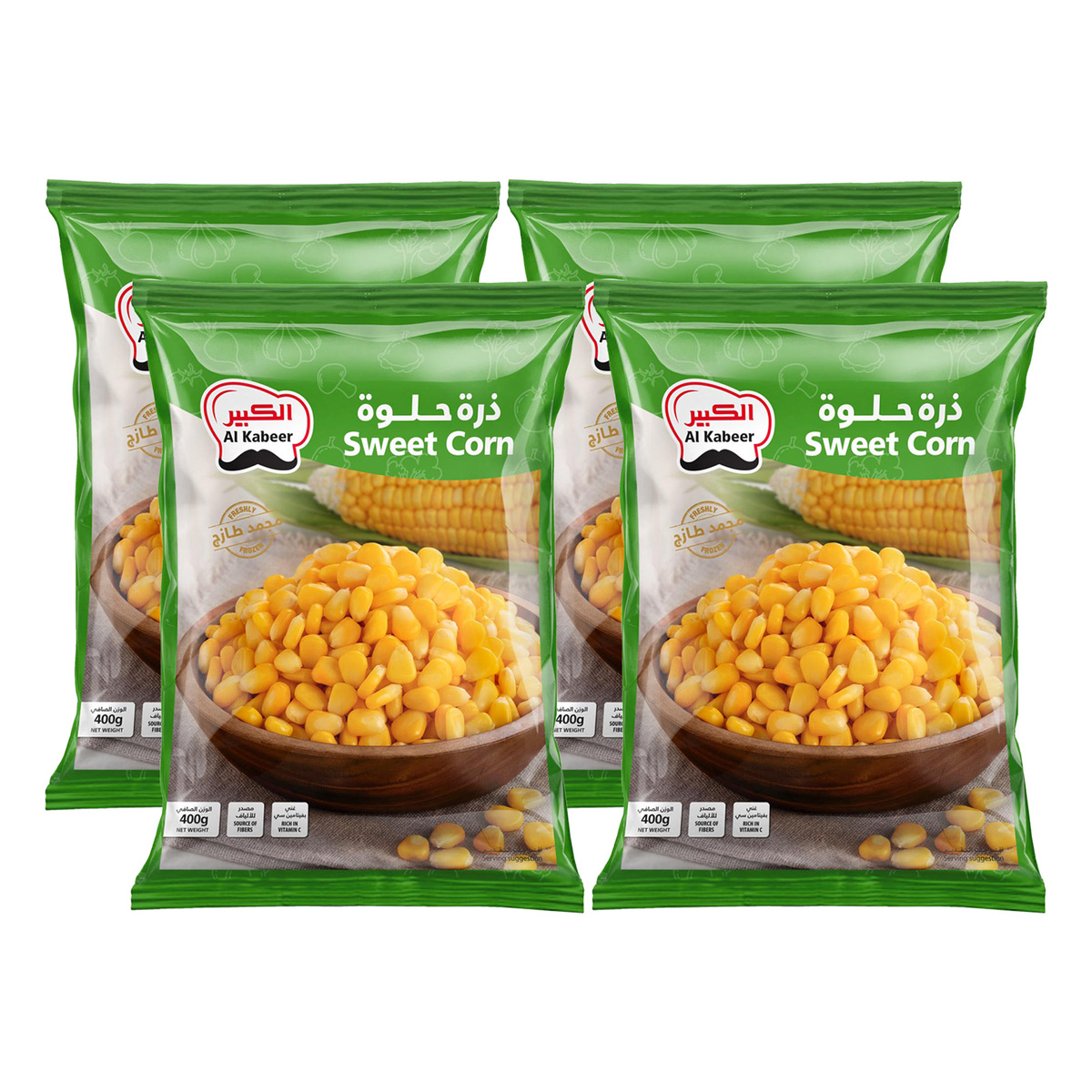 Al Kabeer Sweet Corn Value Pack 4 x 400 g