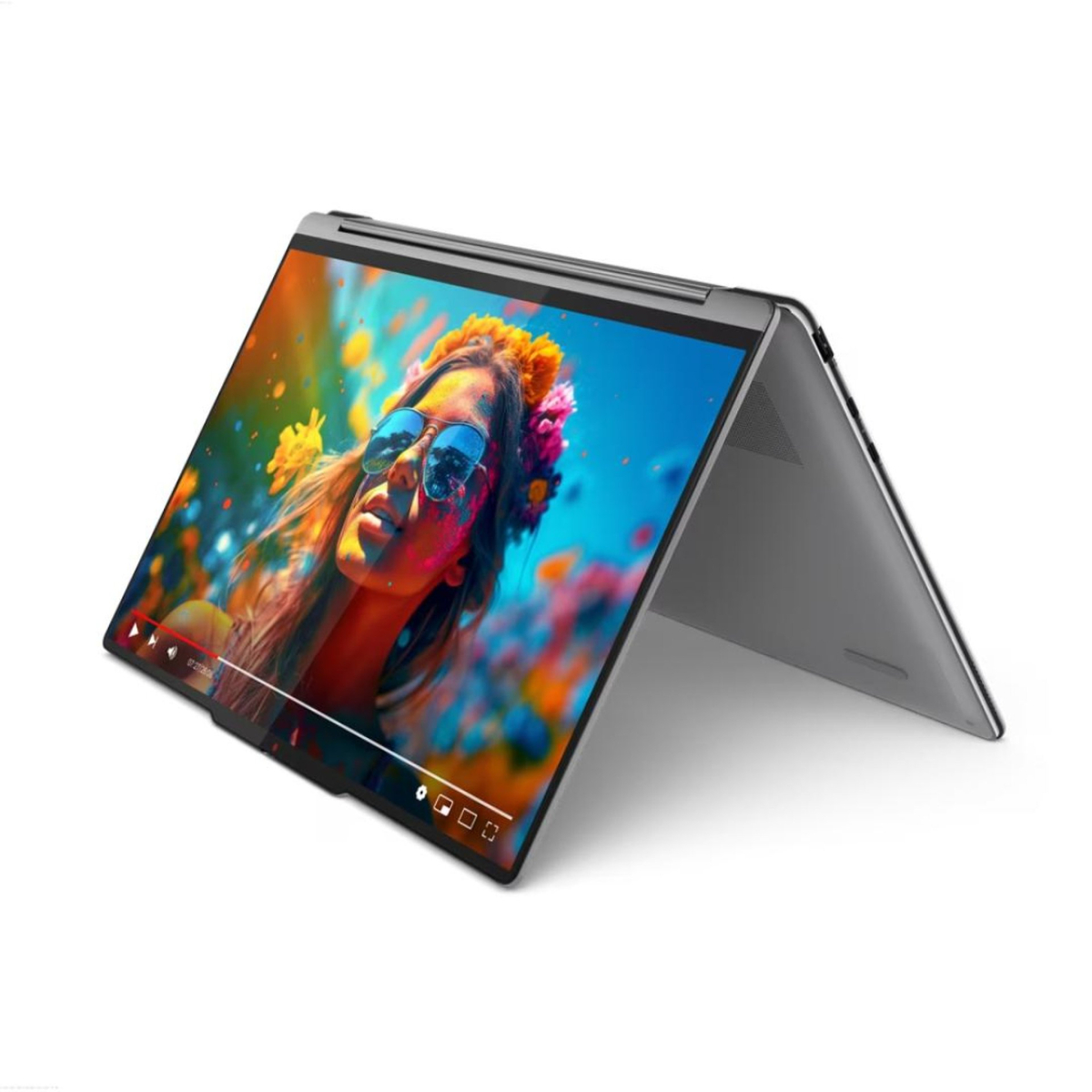 Lenovo Notebook Yoga 9, 14 Inches, 4K OLED Display, Intel Core Ultra 7 155H, Integrated Intel Arc Graphics, Windows 11 Home, 16 GB RAM, 1 TB SSD, Grey, 83AC000JAX