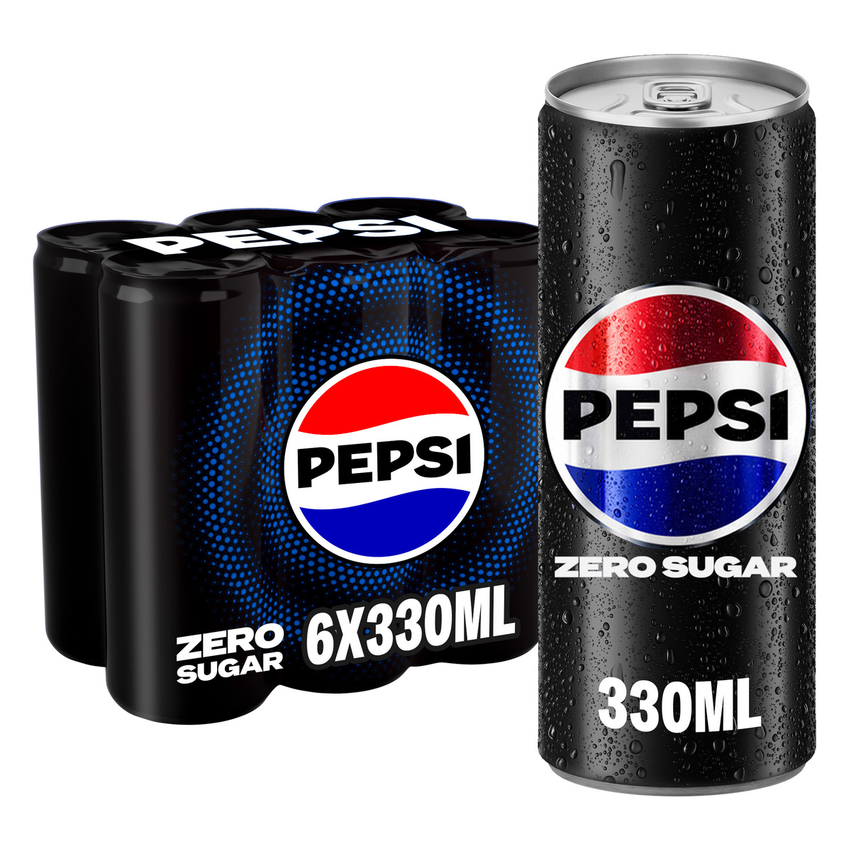 Pepsi Zero Can Cola Beverage 330 ml