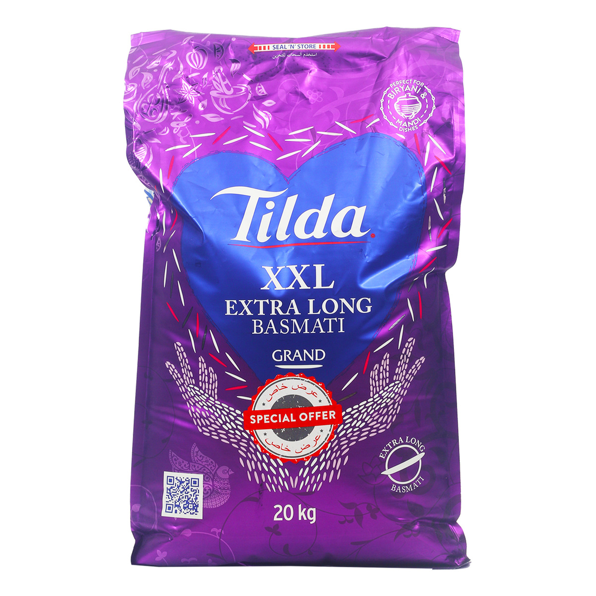 Tilda Grand Extra Long Basmati Rice Value Pack 20 kg