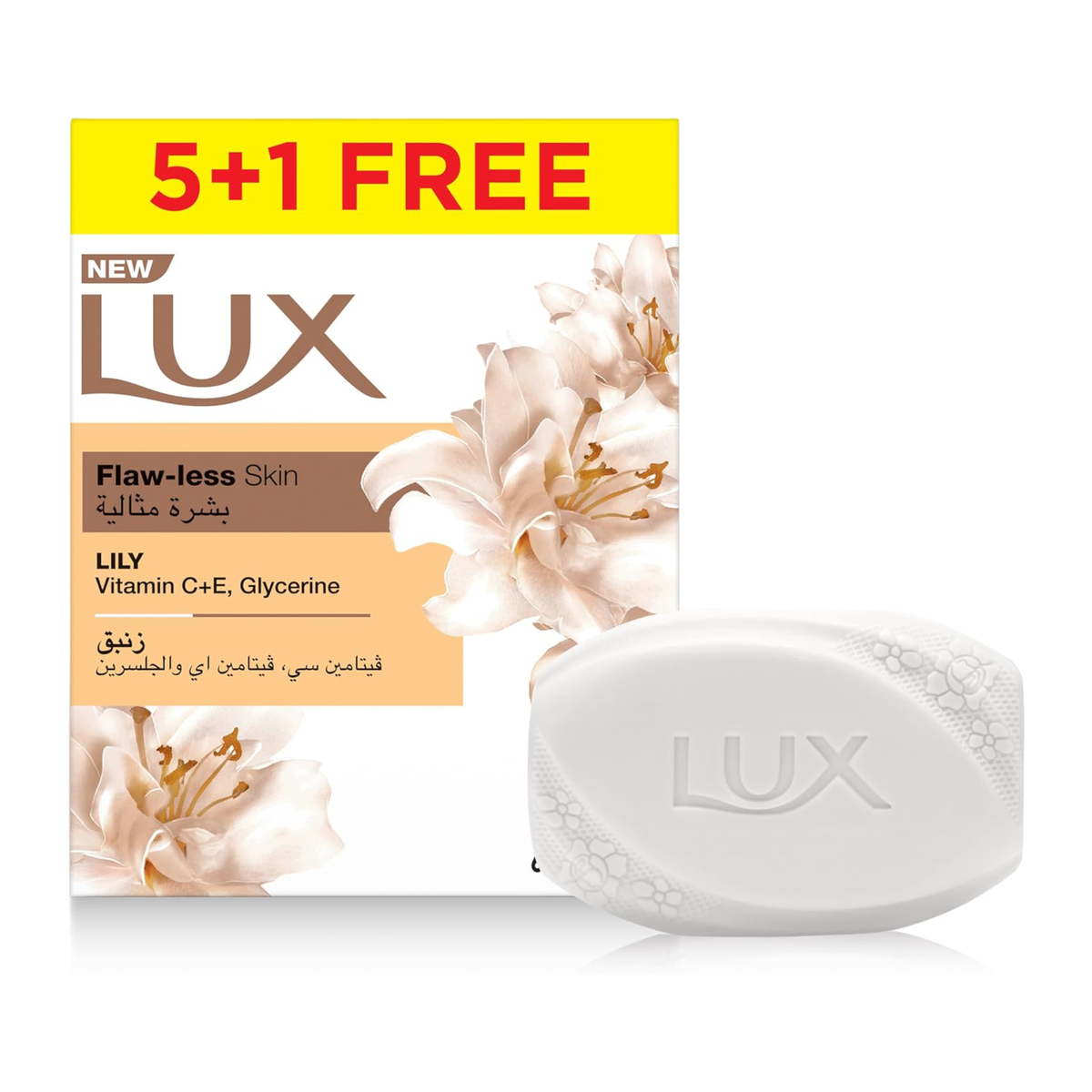 Lux Soap Flawless Lily Value Pack 6 x 170 g