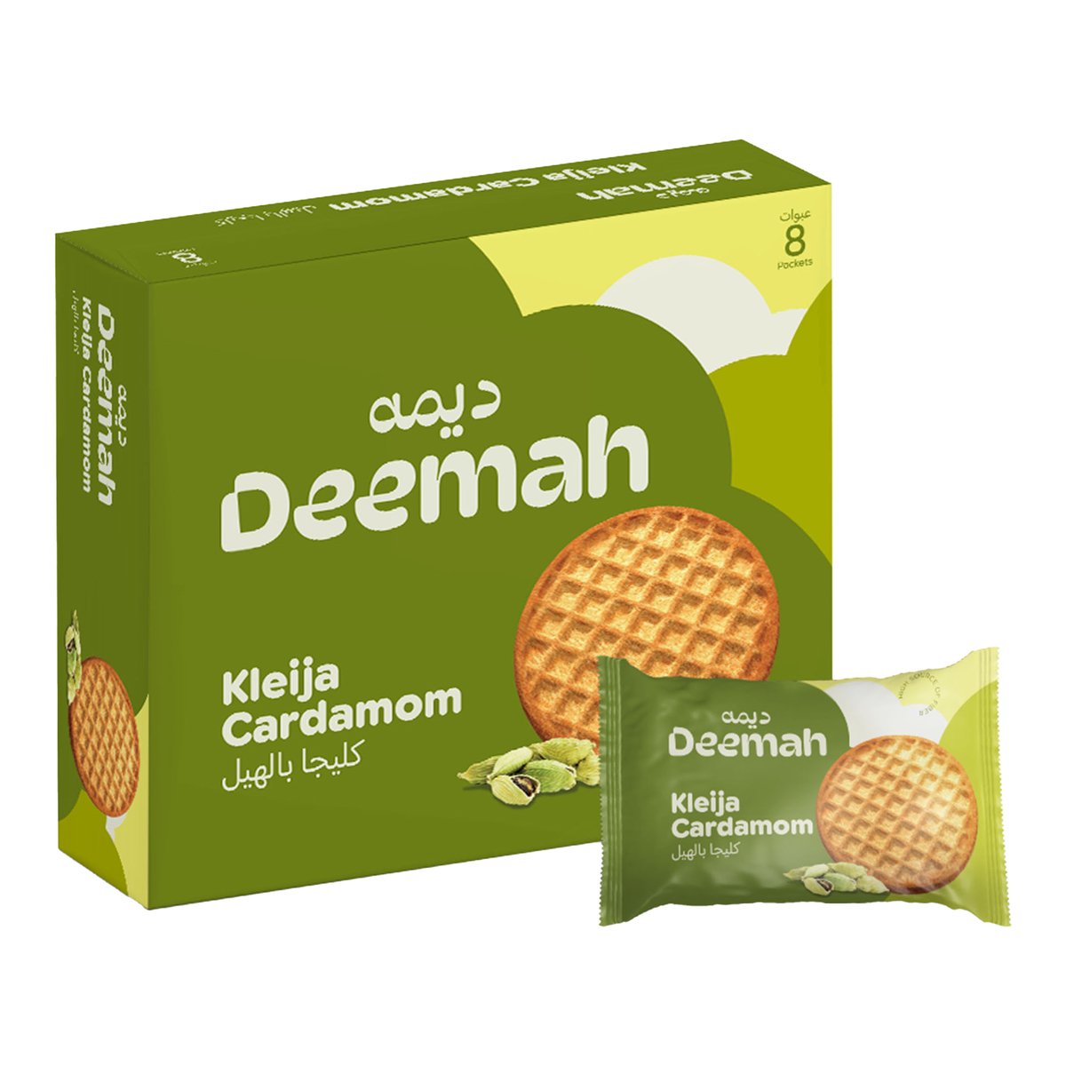 Deemah Kleija Biscuit with Cardamom 8 x 62 g