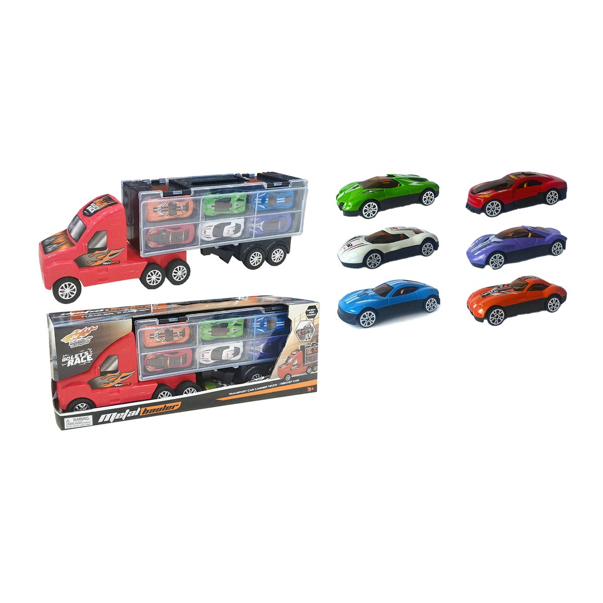 Skid Fusion Die Cast Truck + 6Pcs Pack LA-521