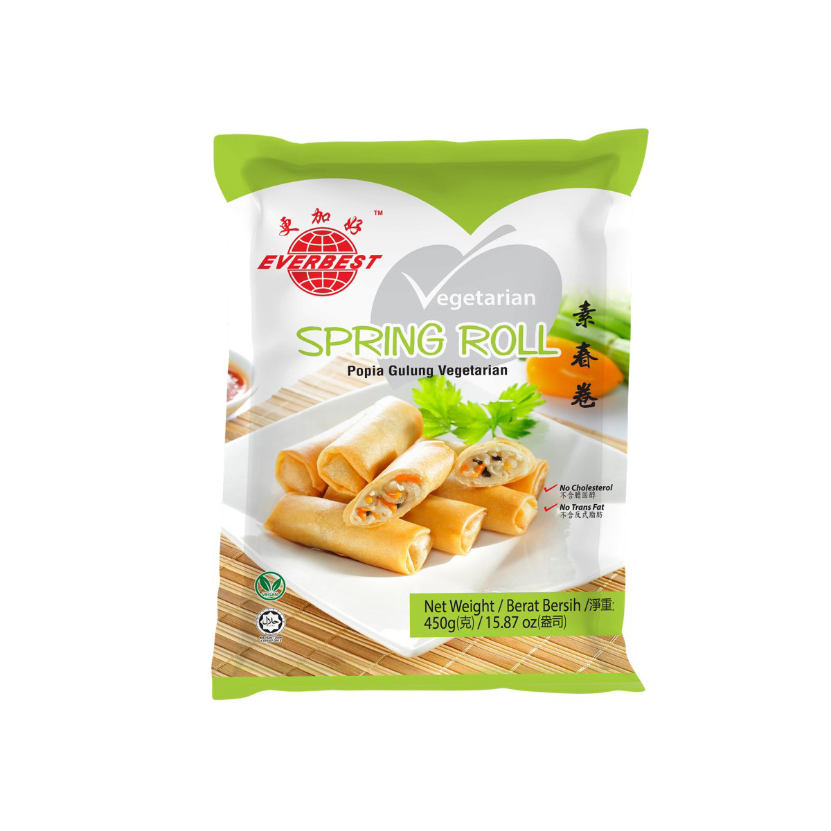 Everbest Vegetarian Spring Roll 450g