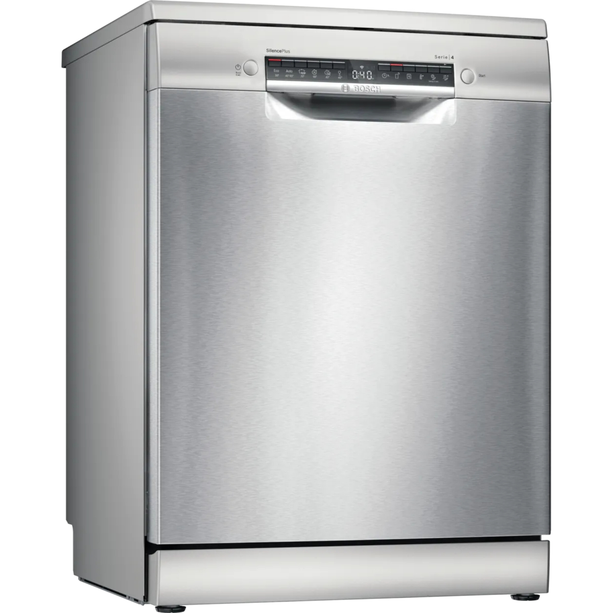 Bosch Series 4 Free-Standing Dishwasher, 6 Programs, 14 Place Settings, Stainless Steel, SMS4HMI65M