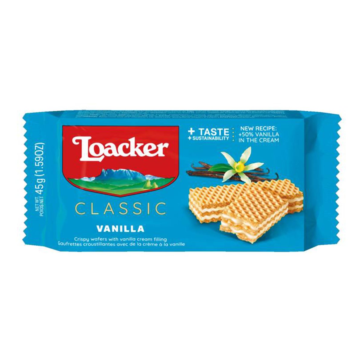 Loacker Vanilla Crispy Wafer 45 g