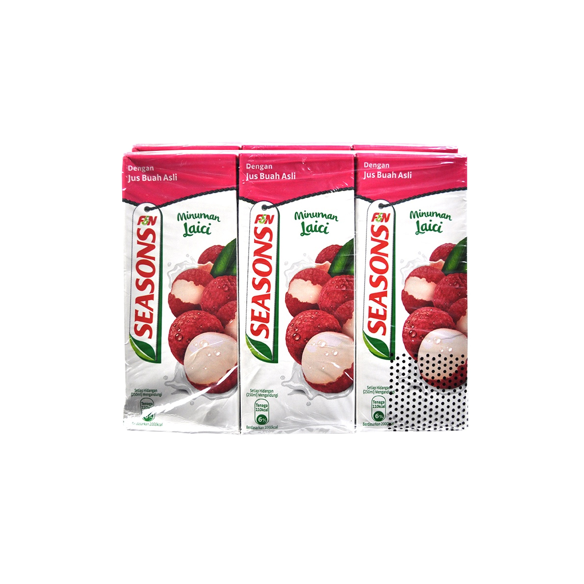 Seasons Lychee TetraPack 6 x 250ml