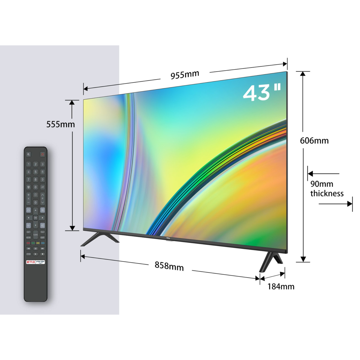 TCL HD Smart LED TV 43S5400A 43"