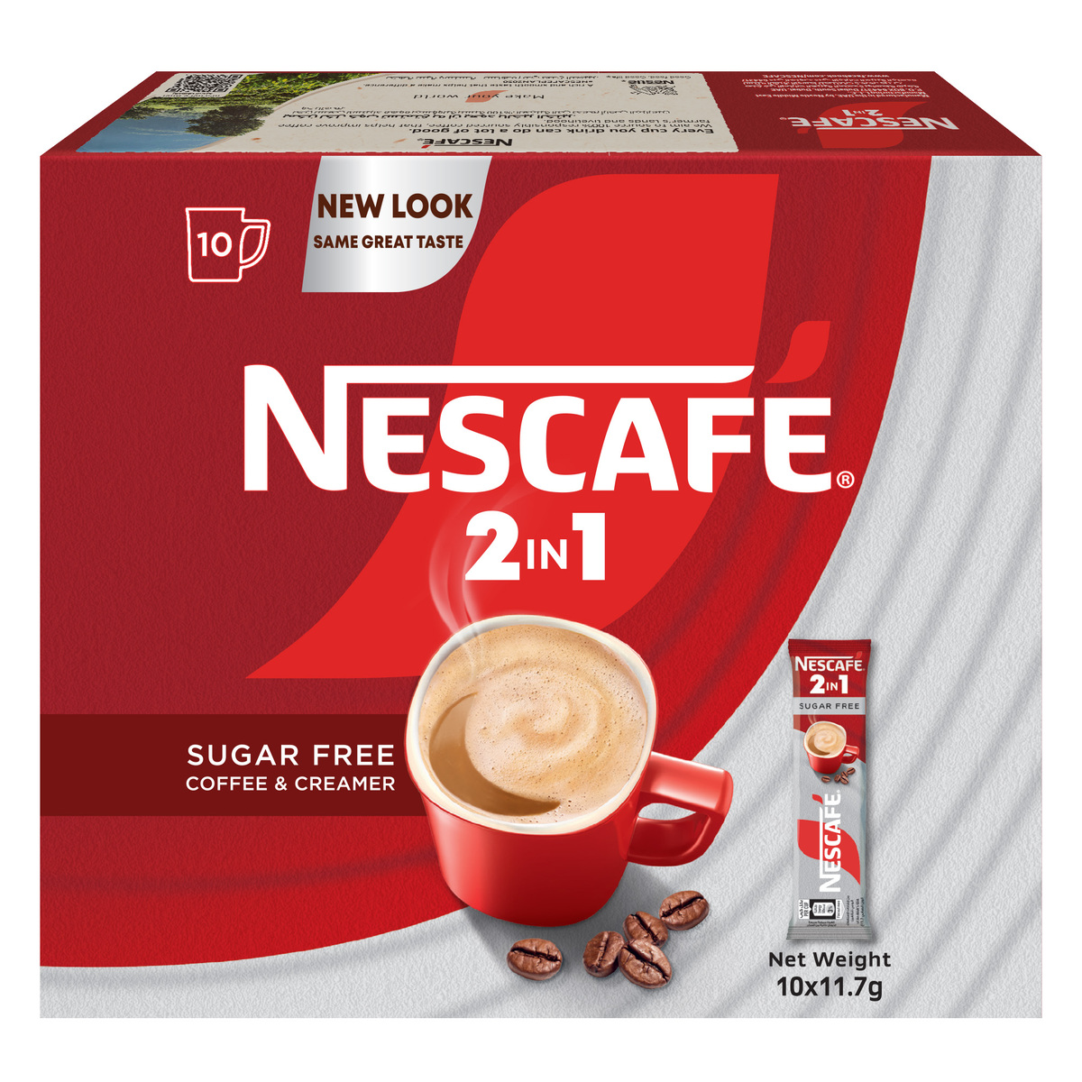 Nescafe 2in1 Classic Coffee Sugar Free 10 x 11.7 g