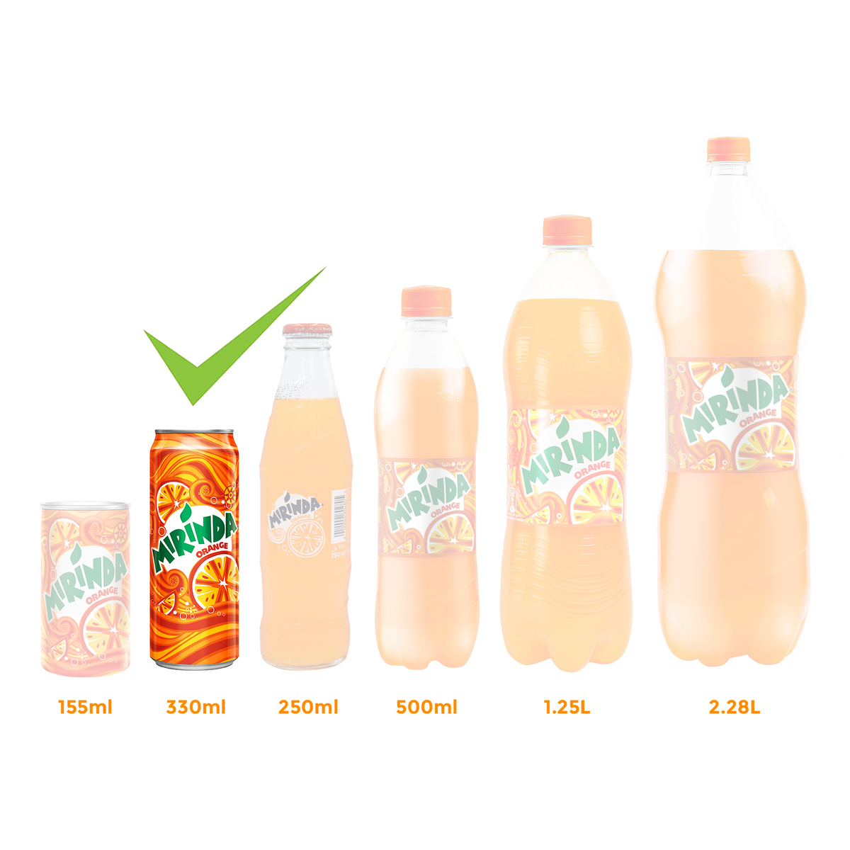 Mirinda Orange Can 24 x 330 ml