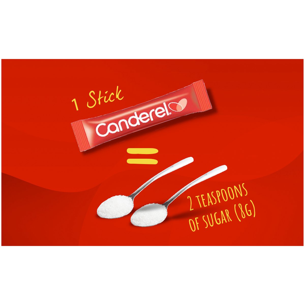 Canderel Low Calorie Sweetener Sticks With Sucralose 100 pcs