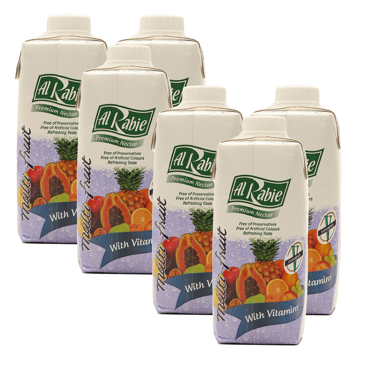 Al Rabie Multi Fruit with Vitamins 6 x 250 ml