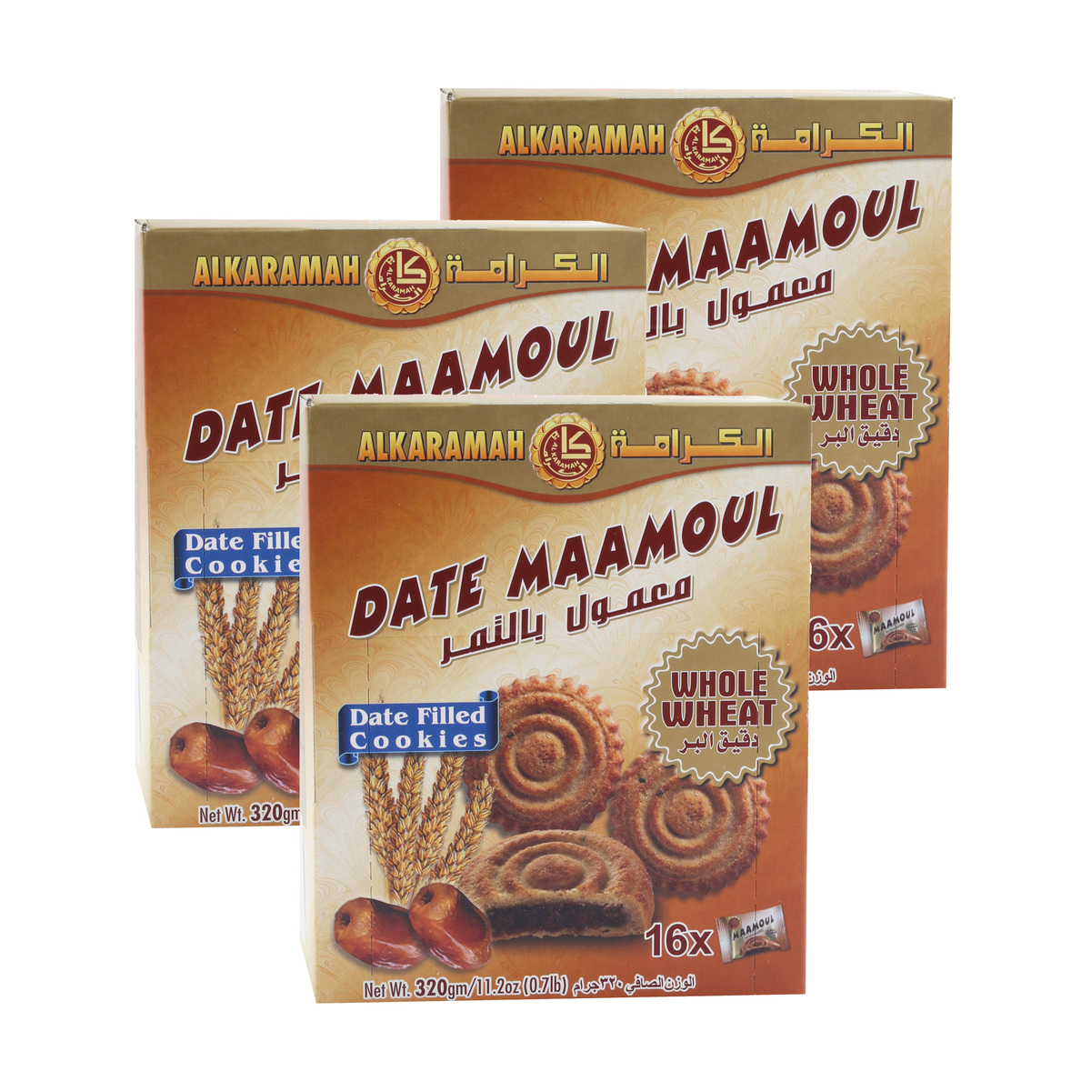 Al Karamah Date Maamoul Wheat 320 g 2+1