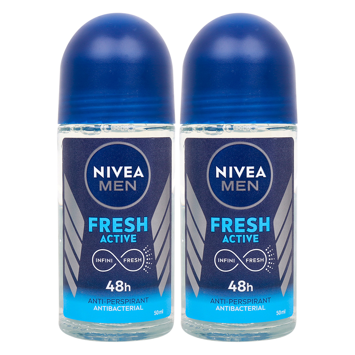 Nivea Men Fresh Active Roll-On Deodorant 2 x 50 ml