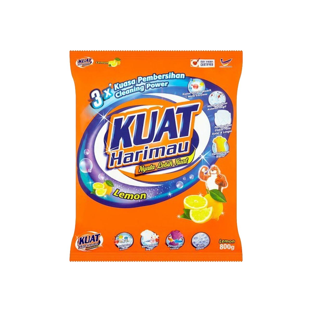 Kuat Harimau Washing Powder Lemon 750g