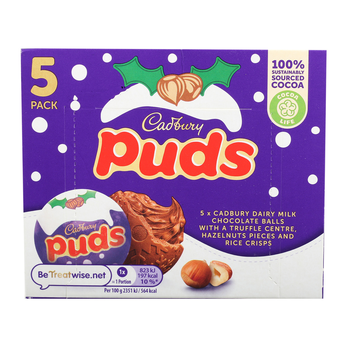 Cadbury Dairy Milk Puds Chocolate Balls 5 x 35 g