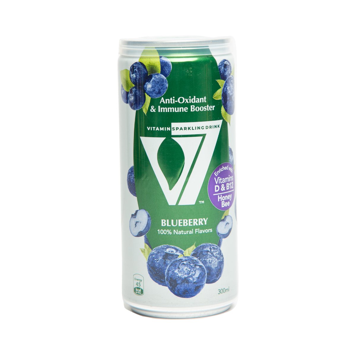 V7 Vitamin Sparkling Drink With Blueberry Flavor 300 ml