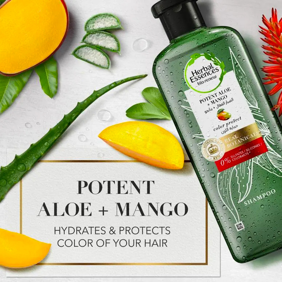 Herbal Essences Shampoo Potent Aloe + Mango 2 x 400 ml