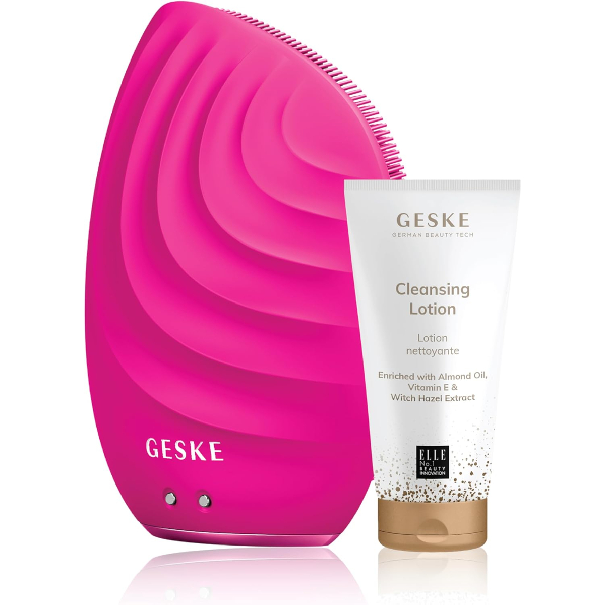 Geske Sonic Brush 5 in 1 Magenta + Cleansing Lotion