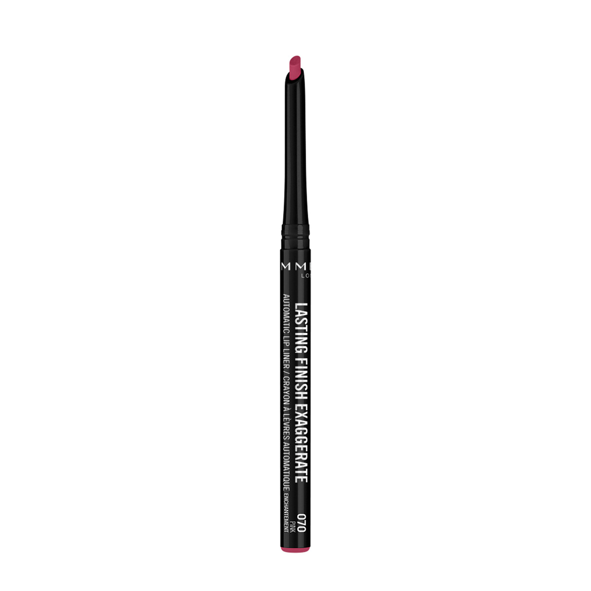 Rimmel London Lasting Finish Exaggerate Automatic Lip Liner, Shade 70 Pink Enchantment, 0.25 g - 0.008 fl oz